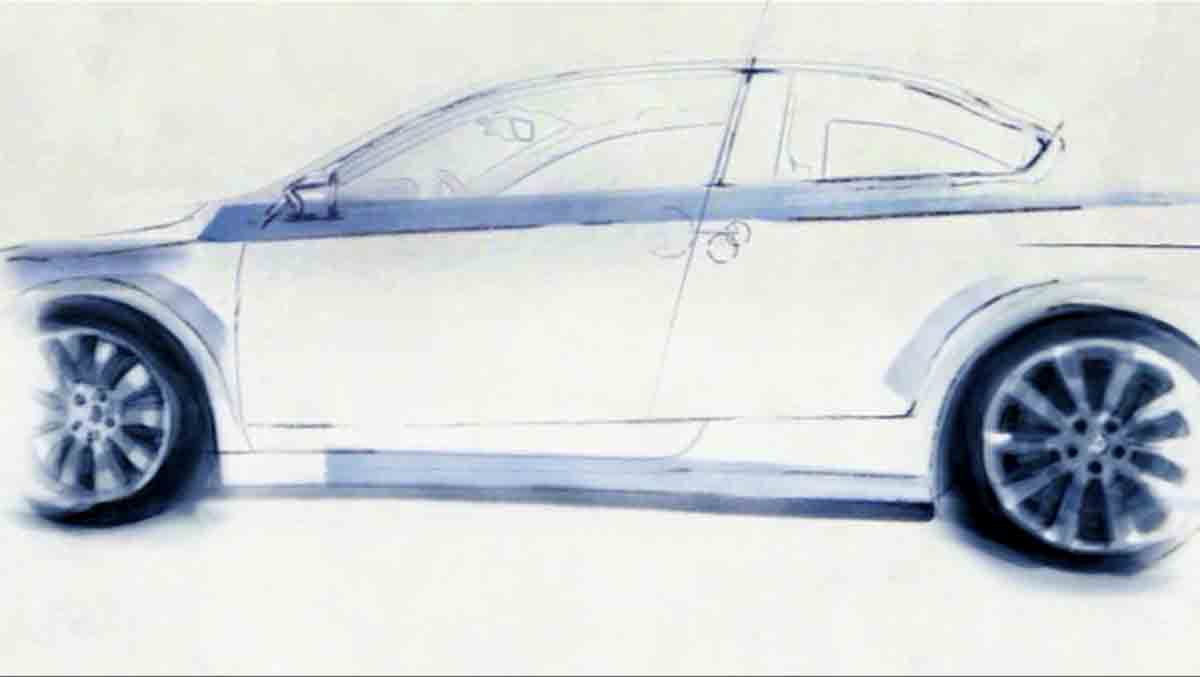 Volkswagen car design illustration